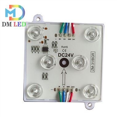 Módulo quadrado de LED RGB à prova d'água